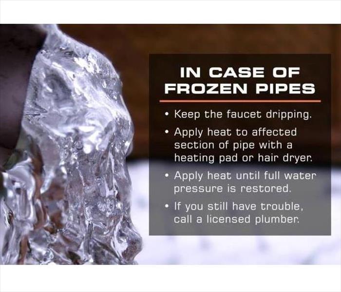 In Case Of Frozen Pipes Info