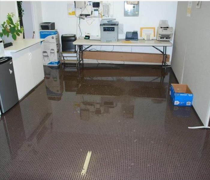 Flooded office 