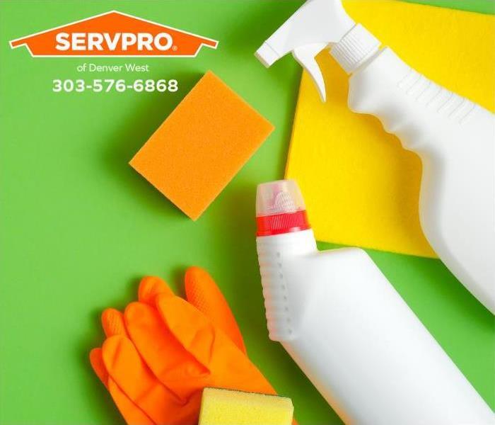 Cleaning products are shown.